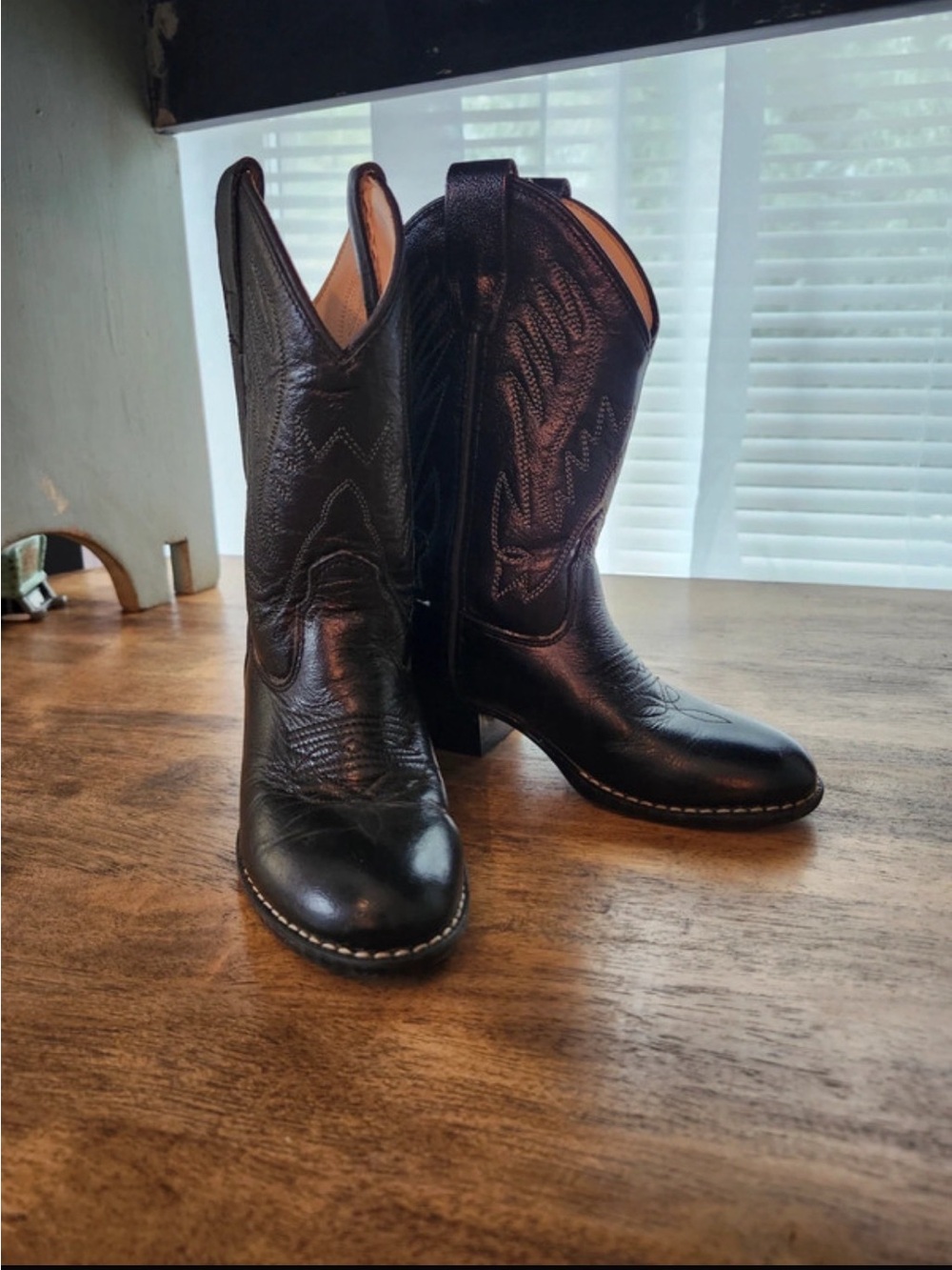 Genuine Leather Classic Western Cowboy Boots Child 9.5 / 110